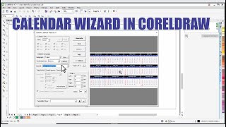 CorelDraw Calendar Wizard  Generate and Design Automatic Year Calendar In CorelDraw [upl. by Llevram561]