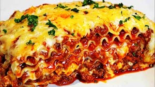 Homemade Lasagna Recipe  How to make the best Italian Lasagna [upl. by Lemmy505]