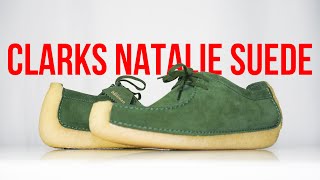 CLARKS NATALIE SUEDE  Unboxing review amp on feet [upl. by Poppo506]