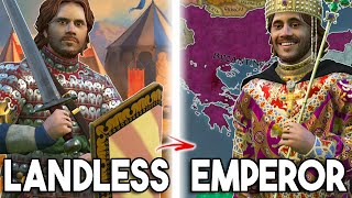 Landless to Byzantine Emperor in ONE LIFE  Roads to Power Crusader Kings 3 [upl. by Rehm]