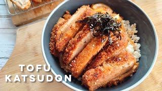 Tofu Katsudon Recipe  Vegan Katsudon [upl. by Valiant]