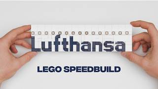 Lufthansa Livery MOC Speedbuild  Custom Lego 7478  100 LEGO [upl. by Pelligrini782]