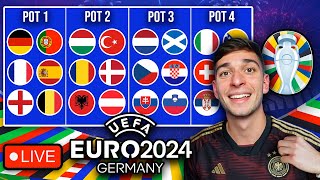 EURO 2024 DRAW LIVE REACTION [upl. by Gnehs]