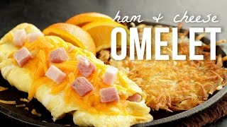 How to Make an Omelet Quick and Easy Ham and Cheese Omelette Recipe [upl. by Ramu]