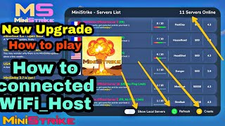 How to Connect Wifi host  New Upgrade Mini strike How to play mini strike Offline multiplayer [upl. by Mccollum]