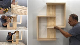 Como hacer Repisas de Madera para Pared  Repisas de Madera para Cocina  Repisas para Cocina [upl. by Rosse]