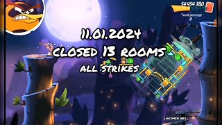 angry birds 2 clan battle 11012024 closed 13 rooms all strikes [upl. by Nive]