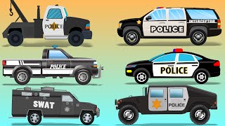 Police Vehicles  Kids police Cars  police utility vehicles [upl. by Aon576]