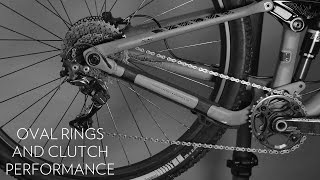 Absoluteblack Oval chainring and rear derailleur clutch performance [upl. by Ecilahs]