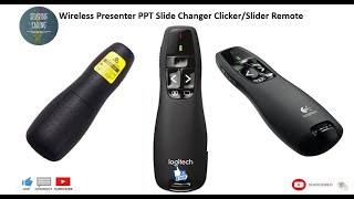 How to use Logitech R400 Wireless Presenter ppt Slide Changer ClickerSlider Remote [upl. by Akeit]