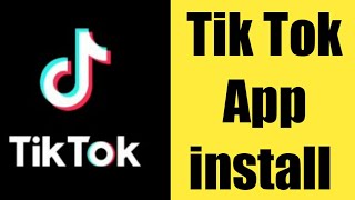 How To install Tik tok App download on play store [upl. by Simara]