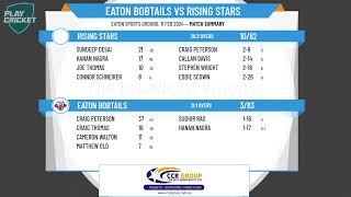 Bunbury amp Districts Cricket Association  Mens 5th Grade  Rd13  Eaton Bobtails v Rising Stars [upl. by Cilo]