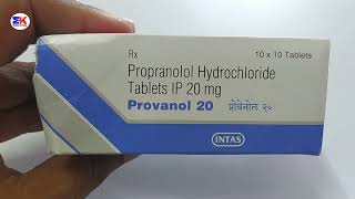 Provanol 20 tablet  Propranolol Hydrochloride Tablet  Provanol 20mg Tablet Uses Benefits Dosage [upl. by Marguerite]