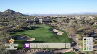 Flyover Troon North – Pinnacle Course 18 [upl. by Ydur]