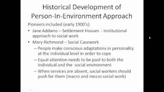 Ecological PersoninEnvironment and Humanistic Theory [upl. by Brooking816]