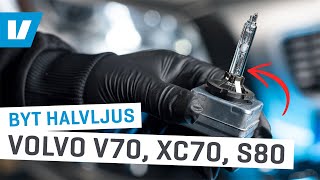 Hur du byter halvljus på Volvo V70 XC70 amp S80 0816 [upl. by Ettedualc]