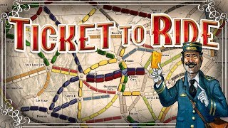 Ticket To Ride  1  The Train Board Game 4 Player Gameplay [upl. by Ahtelra]