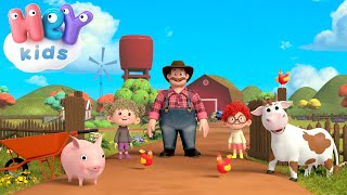 Op De Boerderij 🚜 Boerderijdieren 🐓 Peuterliedjes Nederlands  HeyKids  Kinderfilmpjes [upl. by Christin]