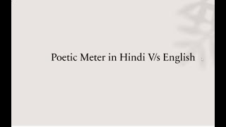 poetic verse quantitative syllabic amp accentual how is Sanskrit meter different from English verse [upl. by Maridel]