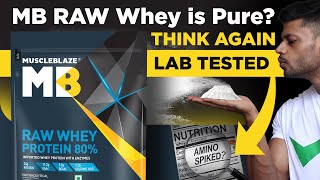 MUSCLEBLAZE RAW WHEY PROTEIN CONCENTRATE  LAB TEST REPORT review genuine health fitness [upl. by Elletnahc]