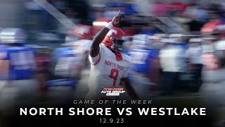 North Shore vs Westlake Football 12923 [upl. by Neerroc337]