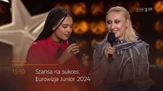 SZANSA NA SUKCES JUNIOR EUROVISION 2024  zwiastun 2 półfinału 15092024 [upl. by Eloisa411]