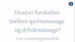 Hvad er forskellen mellem sportsmassage og dybdemassage video [upl. by Annaej]