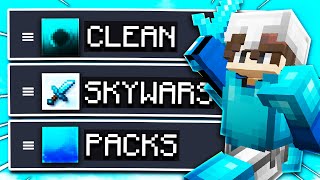 Using YOUR Favorite Skywars Texture Packs Clean PACKS [upl. by Dwight289]