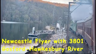 The Newcastle Flyer with 3801 Gosford to Hawkesbury River [upl. by Horatius933]