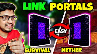 How To Link Portals in Minecraft  Multiverse Portals Plugin Tutorial  Connect Nether Portals [upl. by Aohk]