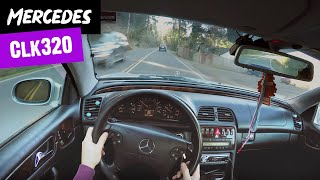 Driving 2002 Mercedes Benz CLK 320 W208 POV [upl. by Ajam]