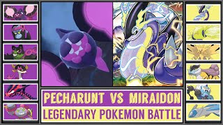 PECHARUNT vs MIRAIDON  Paldea Legendary Pokémon Battle [upl. by Attem]