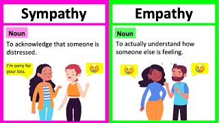 SYMPATHY vs EMPATHY 🤔  Whats the difference  Learn with examples [upl. by Kaz146]