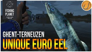 Unique European Eel of GhentTerneuzen Canal  Fishing Planet Test Your Spot Series [upl. by Dlarej314]