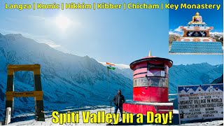 Spiti Valley in a Day  langza  hikkim  kibber  chichambridge  keymonastery  LivingDreams [upl. by Aisyat]