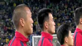 North Korean player cries during national anthem [upl. by Rafe]