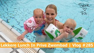 LEKKERE LUNCH IN PRIVE ZWEMBAD  Bellinga Vlog 285 [upl. by Akinad]