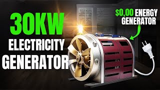 NEW 30KW PERPETUAL POWER GENERATOR  FREE ENERGY FOREVER 100 REAL [upl. by Prussian]