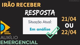 Auxílio Emergencial EM ANÁLISE Receberá Resposta Até o Dia 2204 Segundo DATAPREV [upl. by Introk]