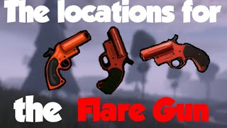 All the Flare Gun locations  The Rake Noob Edition UPDATED [upl. by Rahal]