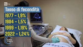 Crollo demografico il dramma di unItalia senza figli  Porta a porta 12042023 [upl. by Dorlisa]