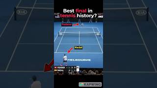 The BEST Final of tennis history  Nadal vs Federer sports nadal tennis federer [upl. by Barnett902]