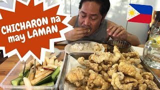 KAING PINOY CHICHARON NA MAY LAMAN quotMUKBANGquot Filipino Food [upl. by Hedve172]