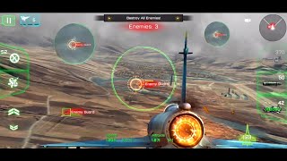 Ace Fighter Game Level  2  Flying Jet Battle  Air Battle With Three Opponents [upl. by Flanigan]