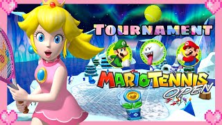 💗Mario Tennis Opens Tournament solo Ice Flower Cup Peach Gameplay 💗 [upl. by Jorgensen]