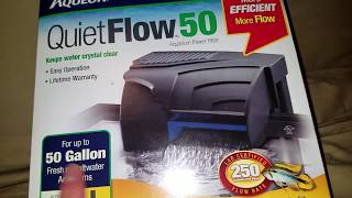 Aqueon Quietflow 50 filter unboxing [upl. by Noletta]