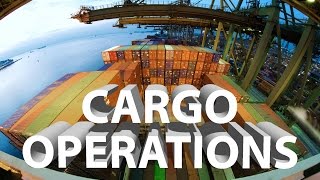 How are Containers Loaded  Cargo Operations on Container Ship [upl. by Vial870]