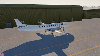 Fairchild Swearingen Metroliner Landing into Winnipeg  Xplane 11 [upl. by Dominica513]