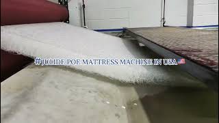 POE High Polymer Mattress Making Machine in USA🇺🇸 [upl. by Nekcerb]