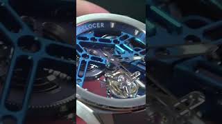 Magnifique Montres Mécanique Tourbillon squelette AGELOCER en Acier Inoxydable [upl. by Aicatsan]